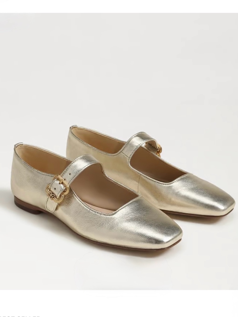 SAM EDELMAN Michaela Mary Jane Flat
BEST SELLER
$140 Sz US 5 
Color: gold Leaf